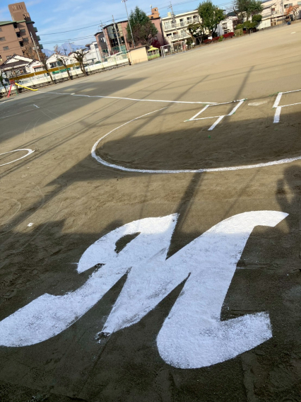 2025卒団親子試合／卒団ノック